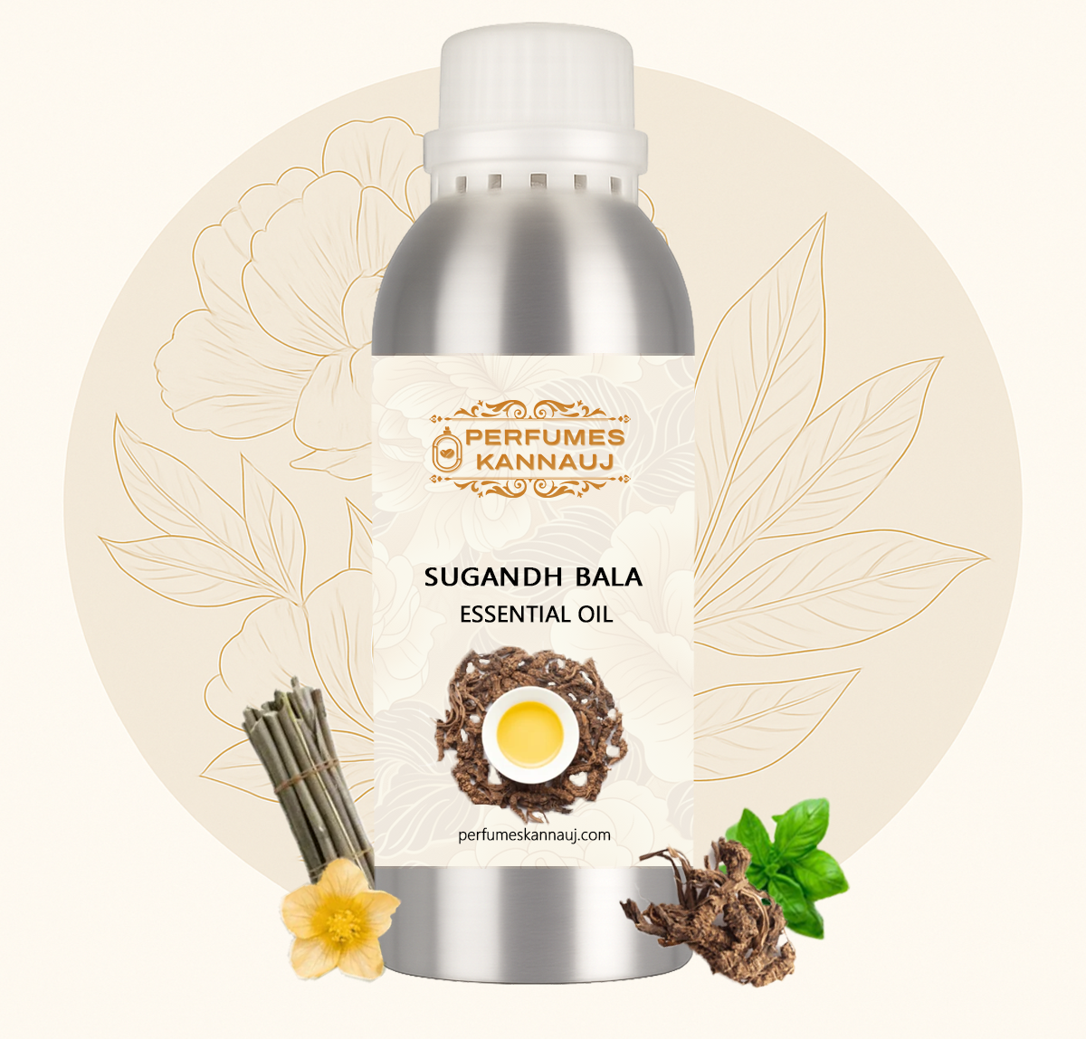 Sugandh Bala Essential Oil – Pure, Calming & Therapeutic