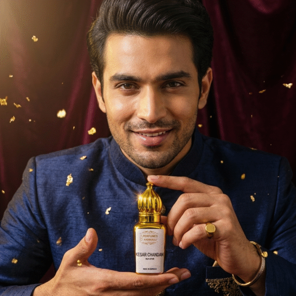 Ruh Kesar Chandan Attar – Pure Saffron & Mysore Sandalwood