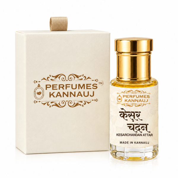 Ruh Kesar Chandan Attar – Pure Saffron & Mysore Sandalwood