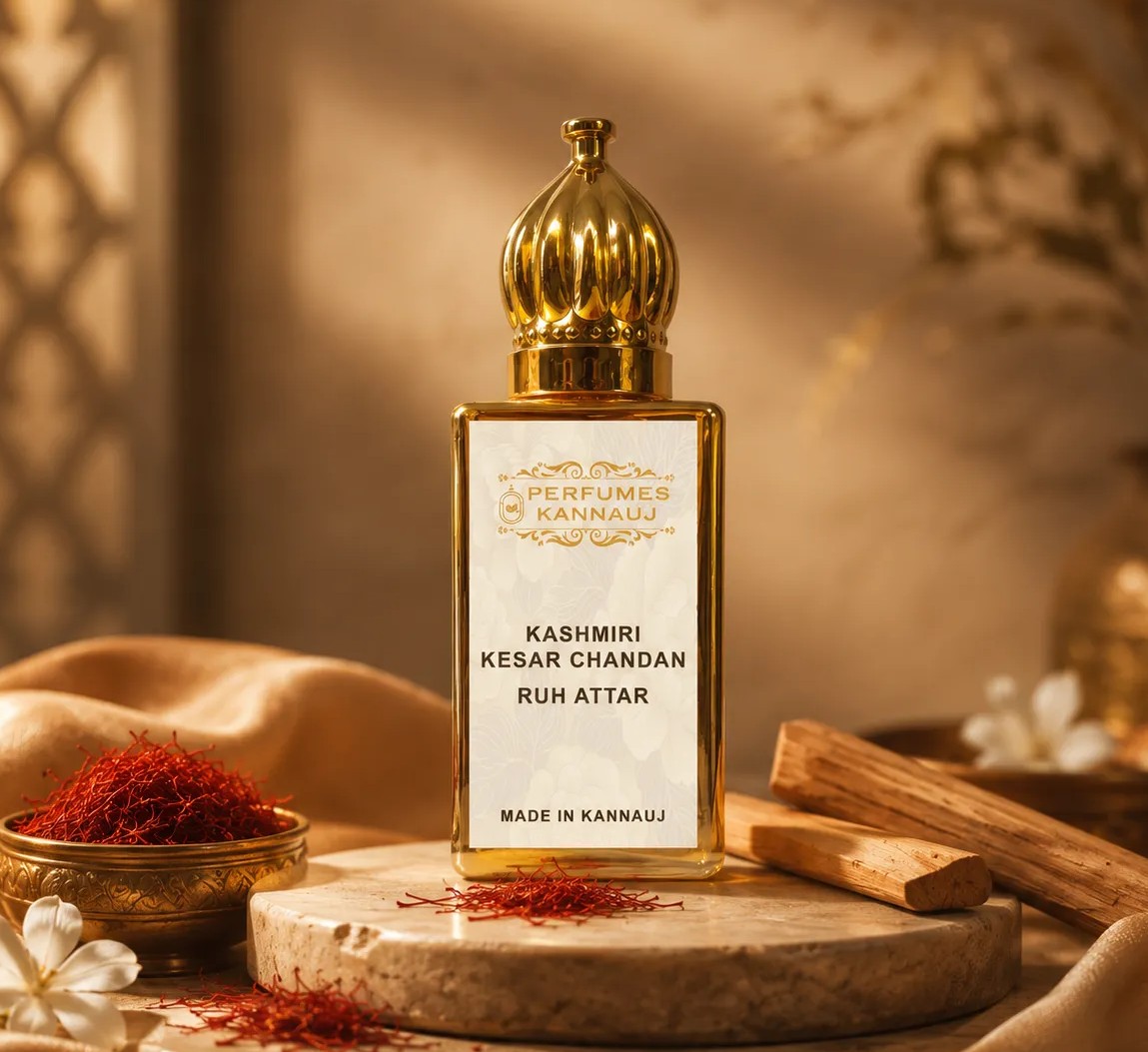 Kesar Chandan Attar – Kashmiri Kesar & Pure Sandalwood 12ml