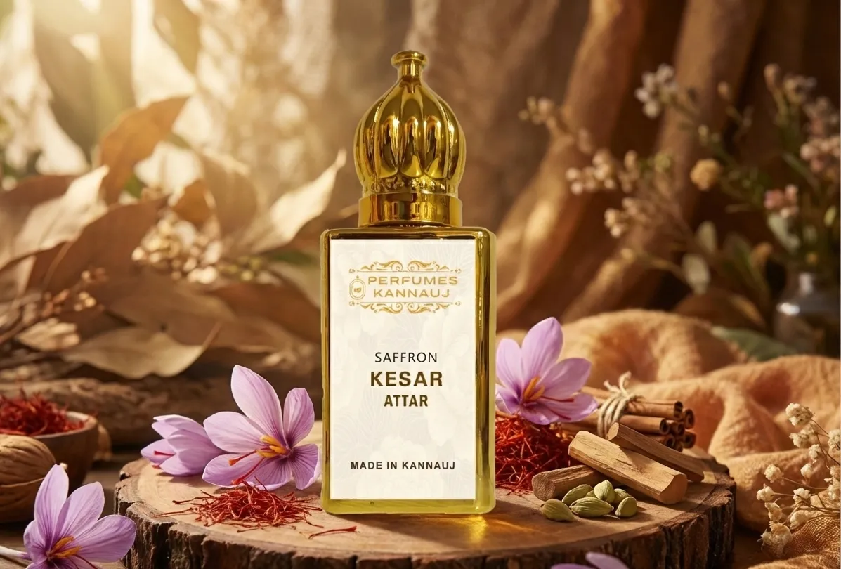 Kesar Attar – Traditional Kannauj Attar with Rich Saffron Notes