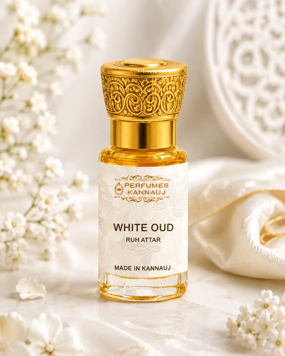Kannauj Pure white oud Attar with Premium Gift Box - Image 3