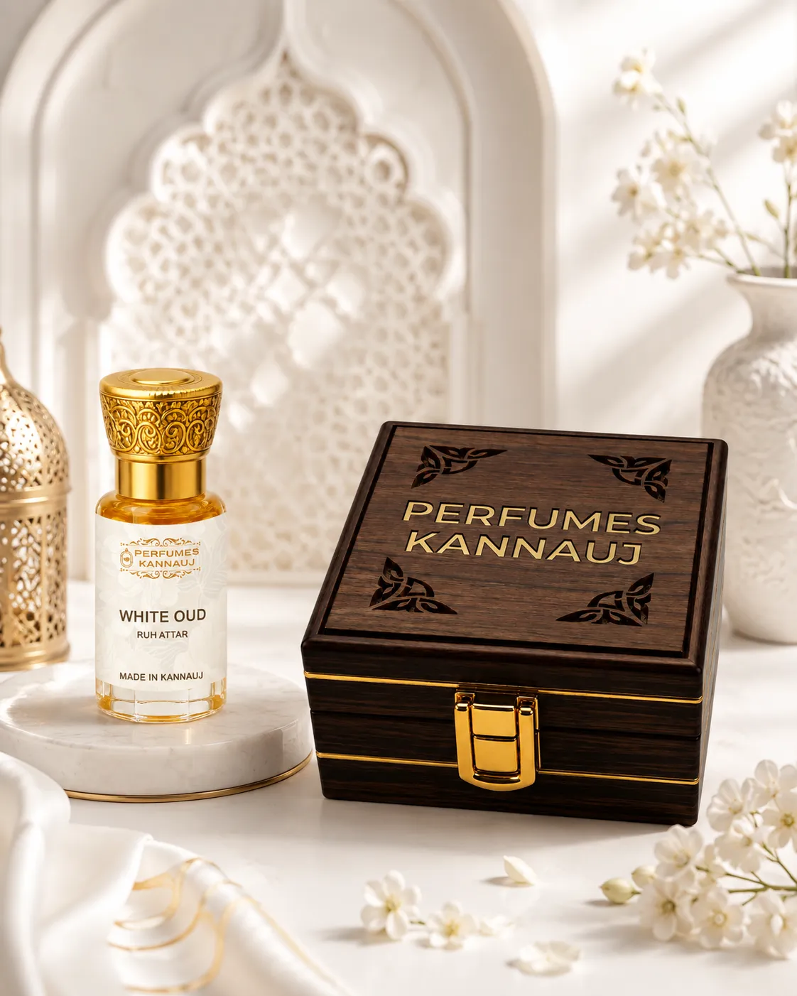 Kannauj Pure white oud Attar with Premium Gift Box - Image 2