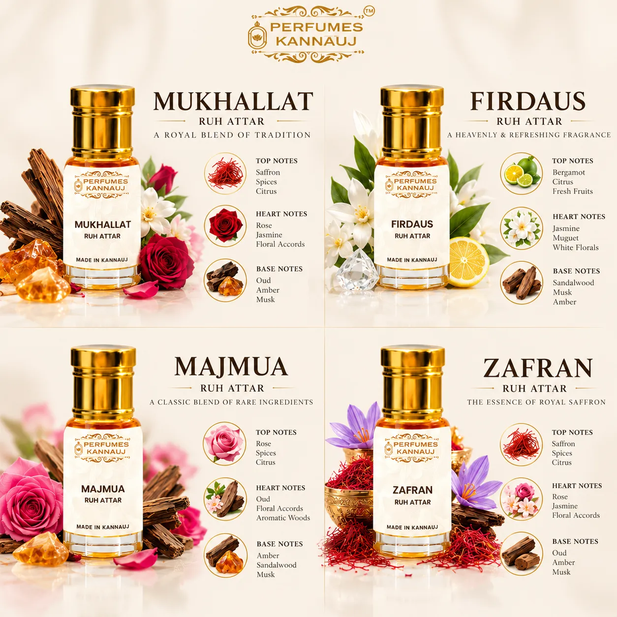 Arabian Attar Collection Set of 4 - Image 3