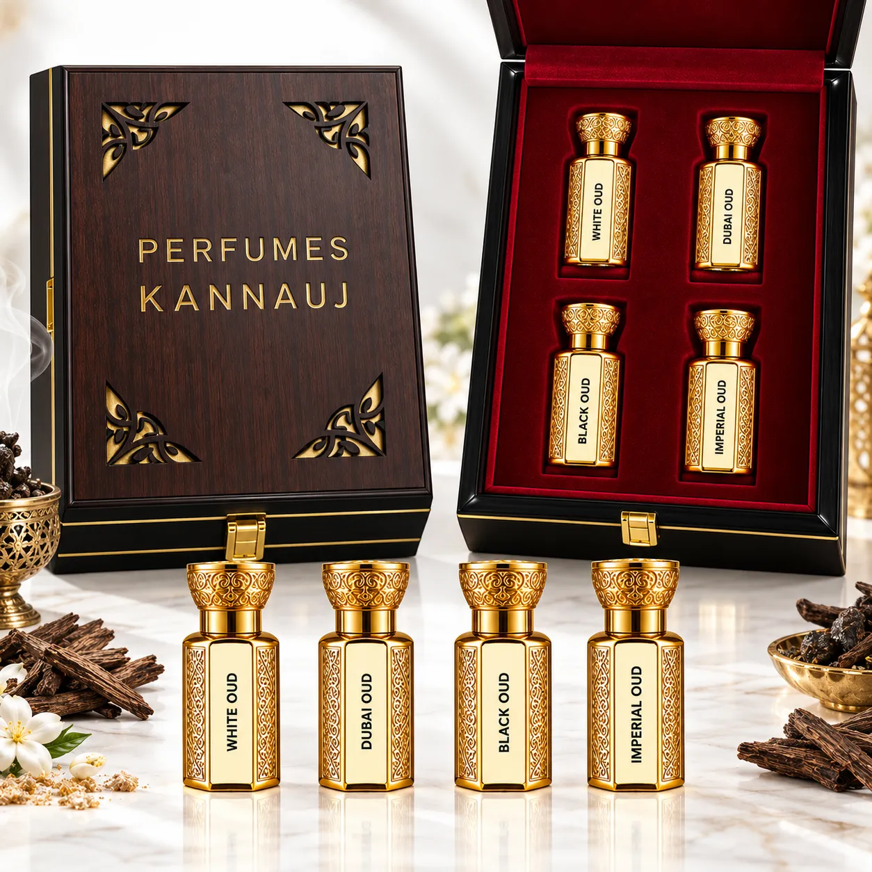 Premium Oud Attar Gift Set